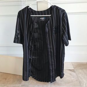 Tony hawk jersey pinstripe M new